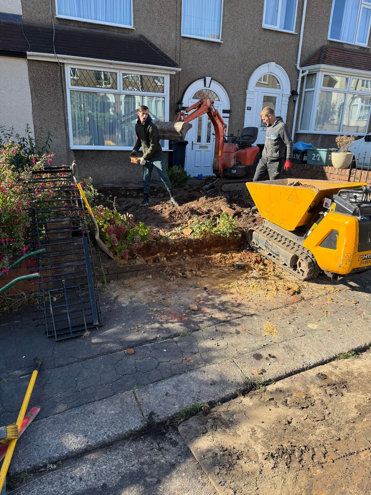 Driveway before